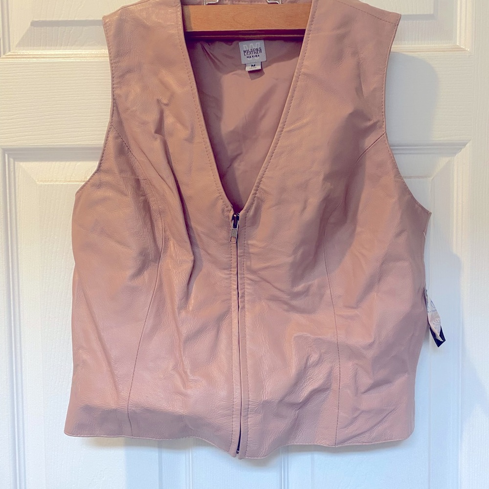 Wilson’s Leather Vest and Skirt Set